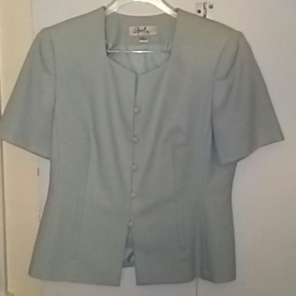 Emily Jacket sz 10 sky blue